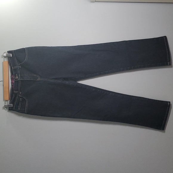 Gloria Vanderbilt jeans women's size 4p 4  petite blue dark demin jeans - Picture 1 of 14